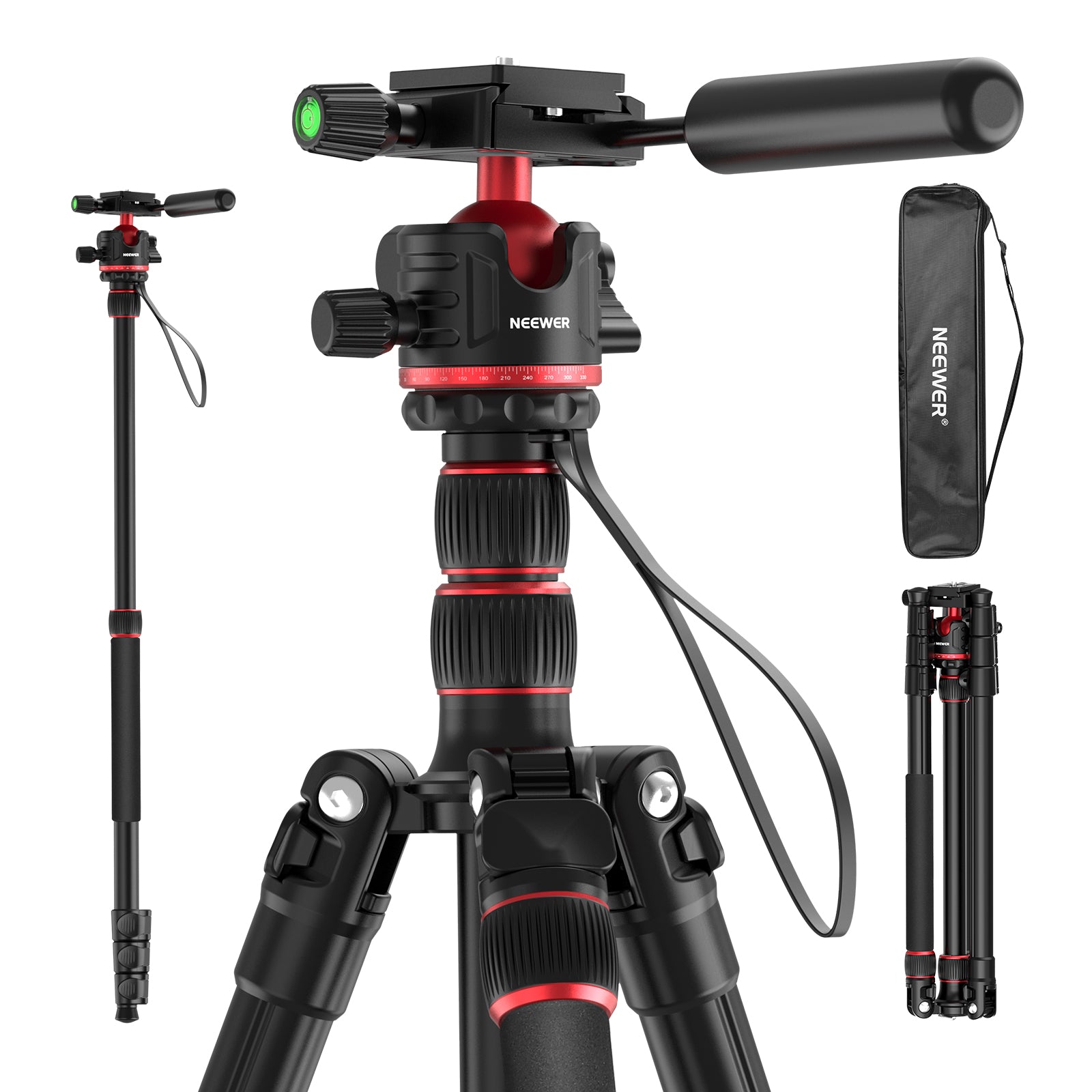 NEEWER TP08 77" 2 in 1 Camera Tripod