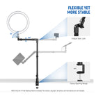 NEEWER DS023 Overhead Camera Mount Stand is flexible yet more stable.
