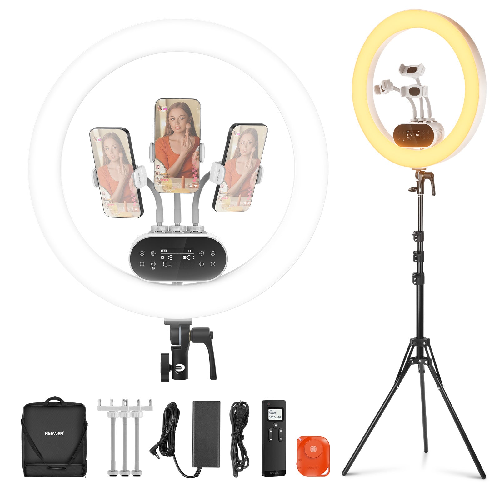 NEEWER RH100B 19" 100W High Power LED Ring Light