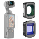 NEEWER Wide Angle + Blue Anamorphic Lens Kit for Pocket 3