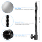 Product detail of the NEEWER Metal Flexible Tube Arm For Ring Light