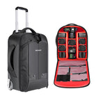 NEEWER 2-in-1 Rolling Camera Bag - Red