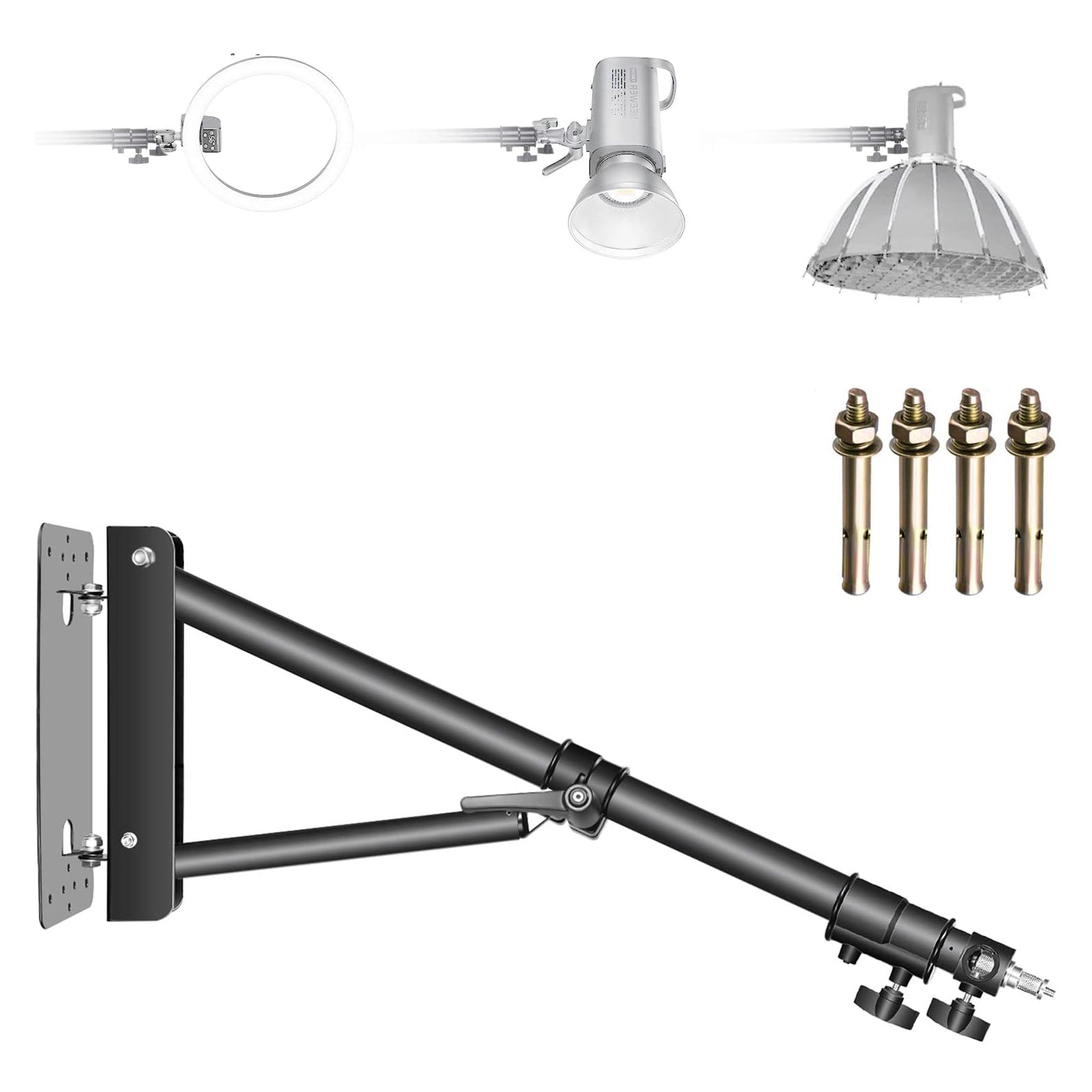 NEEWER 130CM Wall Mount Boom Arm