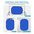 NEEWER 1.5x2M 2-in-1 Backdrop with stand is portable and practical.