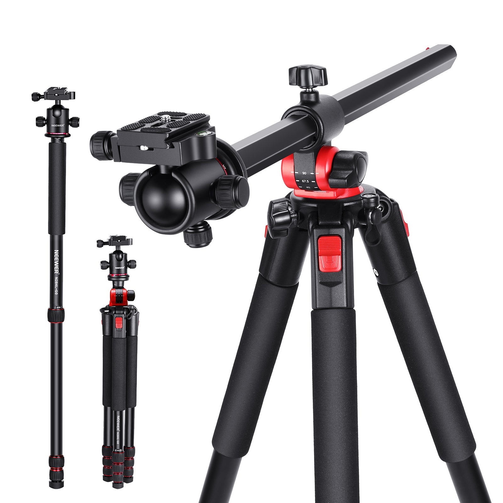 NEEWER N284L+G0 Camera Tripod Monopod - 79 inch