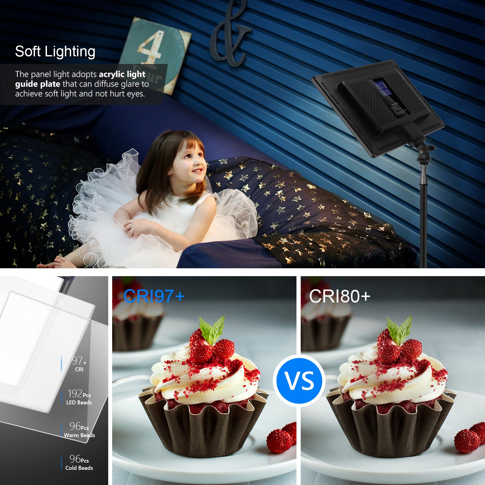 NEEWER NL-192AI Bi-Color LED Panel Light VS. Others