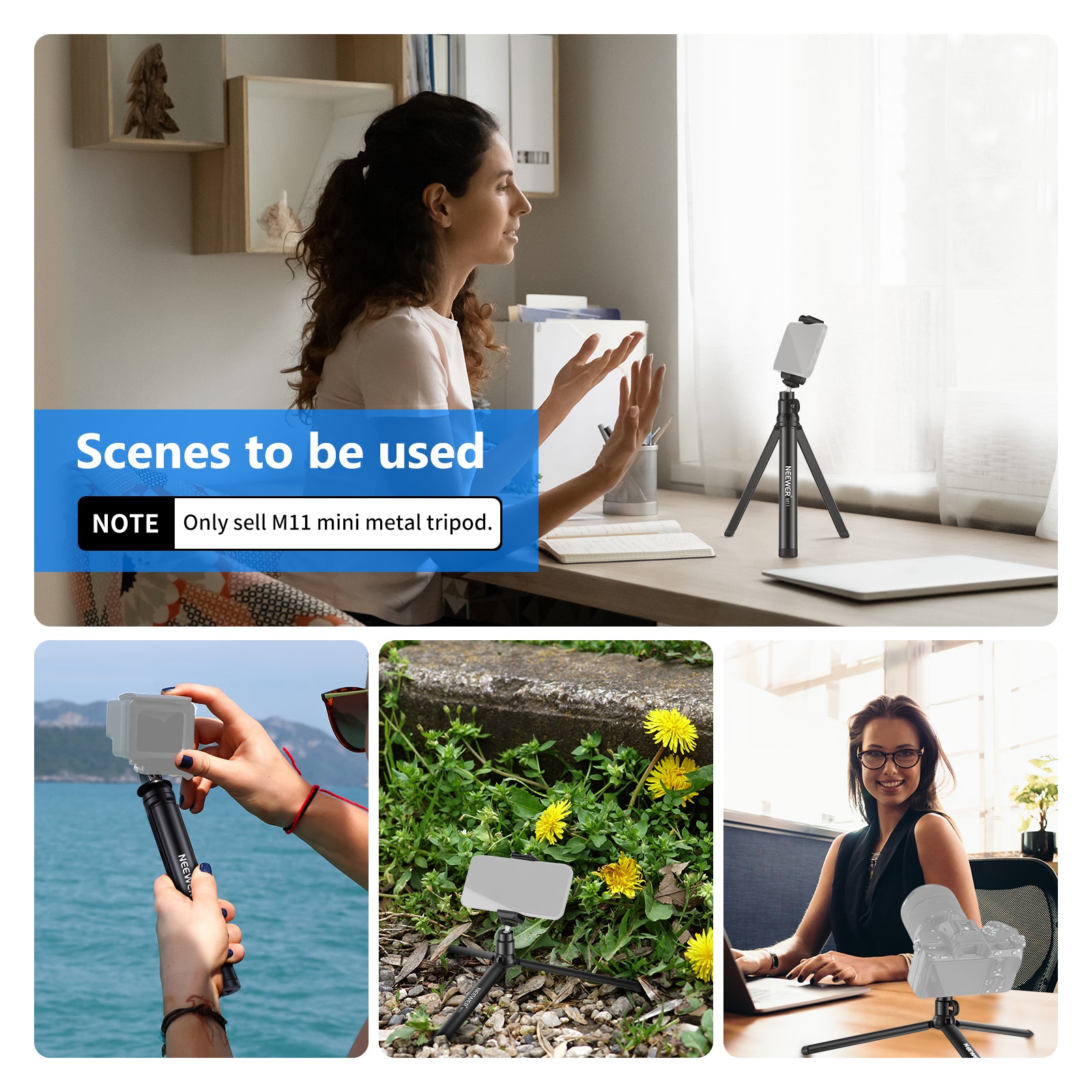 Scenarios for NEEWER Desktop Tabletop Stand Compact Tripod