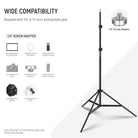 Wide Compatibility of the NEEWER ST210 Portable Light Stand