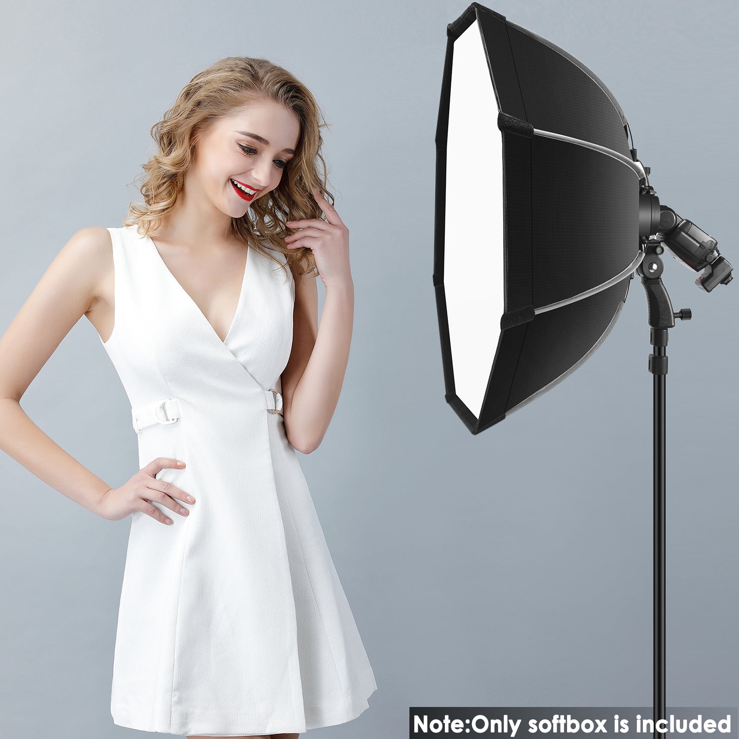 NEEWER SF-RP26 Quick Release Octagonal Softbox is ideal for shooting portraits