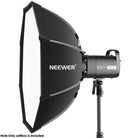 NEEWER 65CM Octagonal Softbox is compatible with studio flashes.