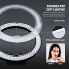 NEEWER RL-18 18 Inch LED Ring Light Kit is designed for soft lighting.