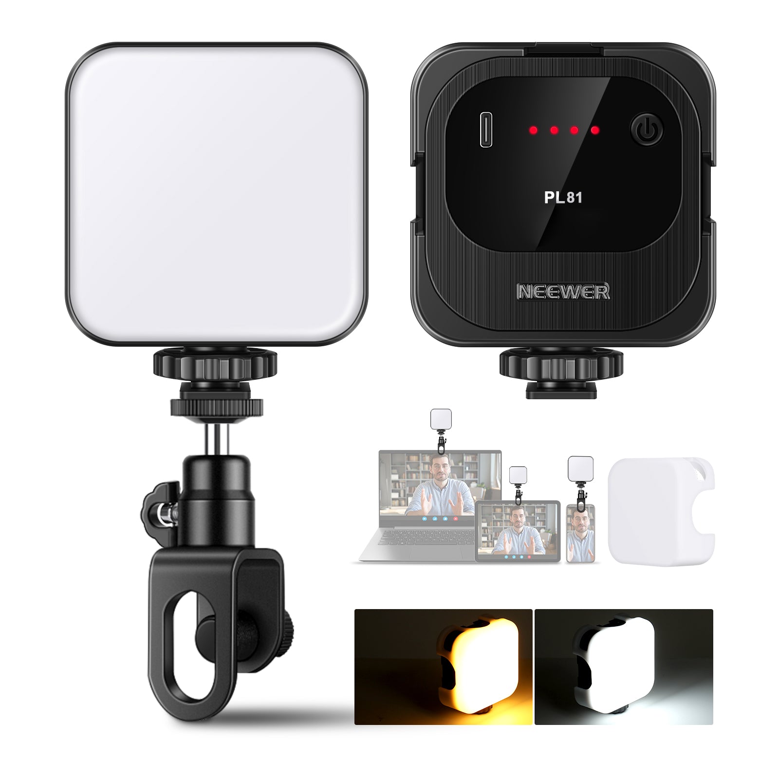 NEEWER PL81 Clip On Light Selfie Light