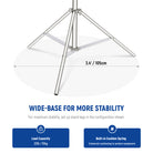 NEEWER ST-280SS Photography Light Stand is more stable.