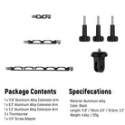 Package Contents of the NEEWER Action Camera Extension Arms Set