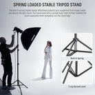 NEEWER ST-200 Tripod Light Stand features a spring-loaded design.