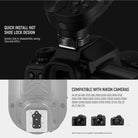NEEWER QPRO-N TTL Wireless Flash Trigger is designed for Nikon cameras