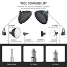 Wide Compatibility of the NEEWER Pro Stainless Steel C Stand