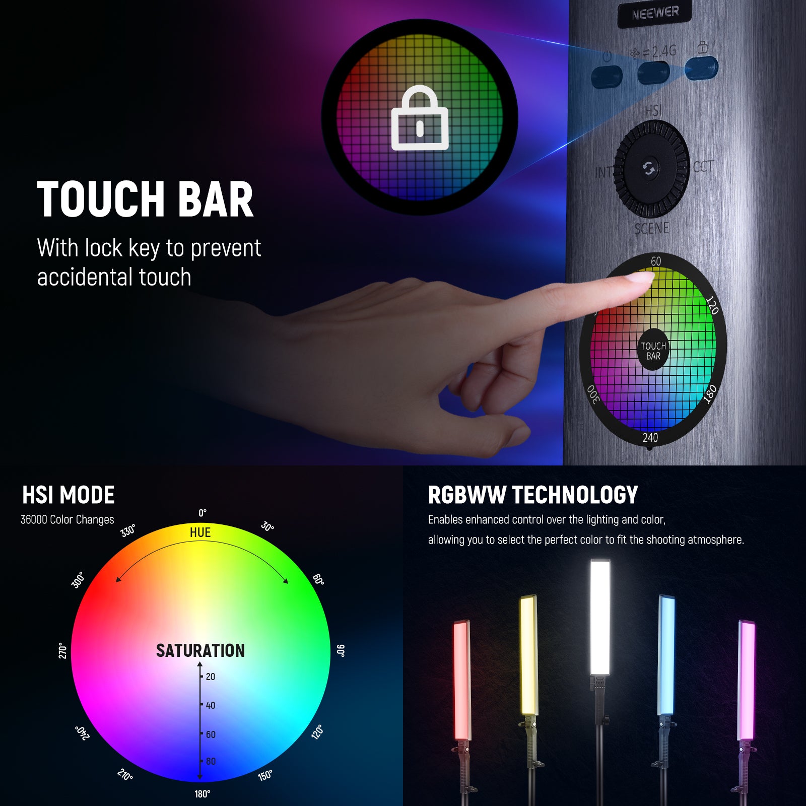 Premium RGBWW Light Wand
