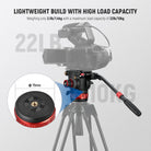NEEWER GM006 Pro Video Tripod Fluid Head is lightweight.