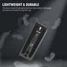 NEEWER 501PL Tripod Fluid Head Quick Release Plate is lightweight