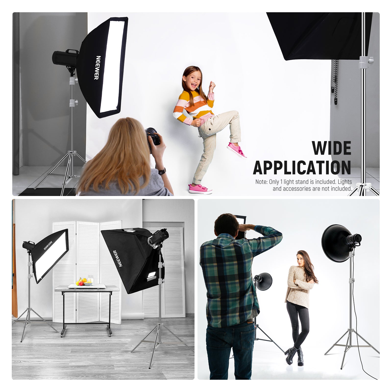Wide Applications of the NEEWER ST-190SS Upgraded Photography Lamp Stand