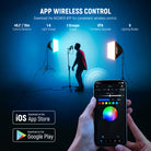 NEEWER NK800 RGB Softbox Lighting Kit can be controlled via the APP.