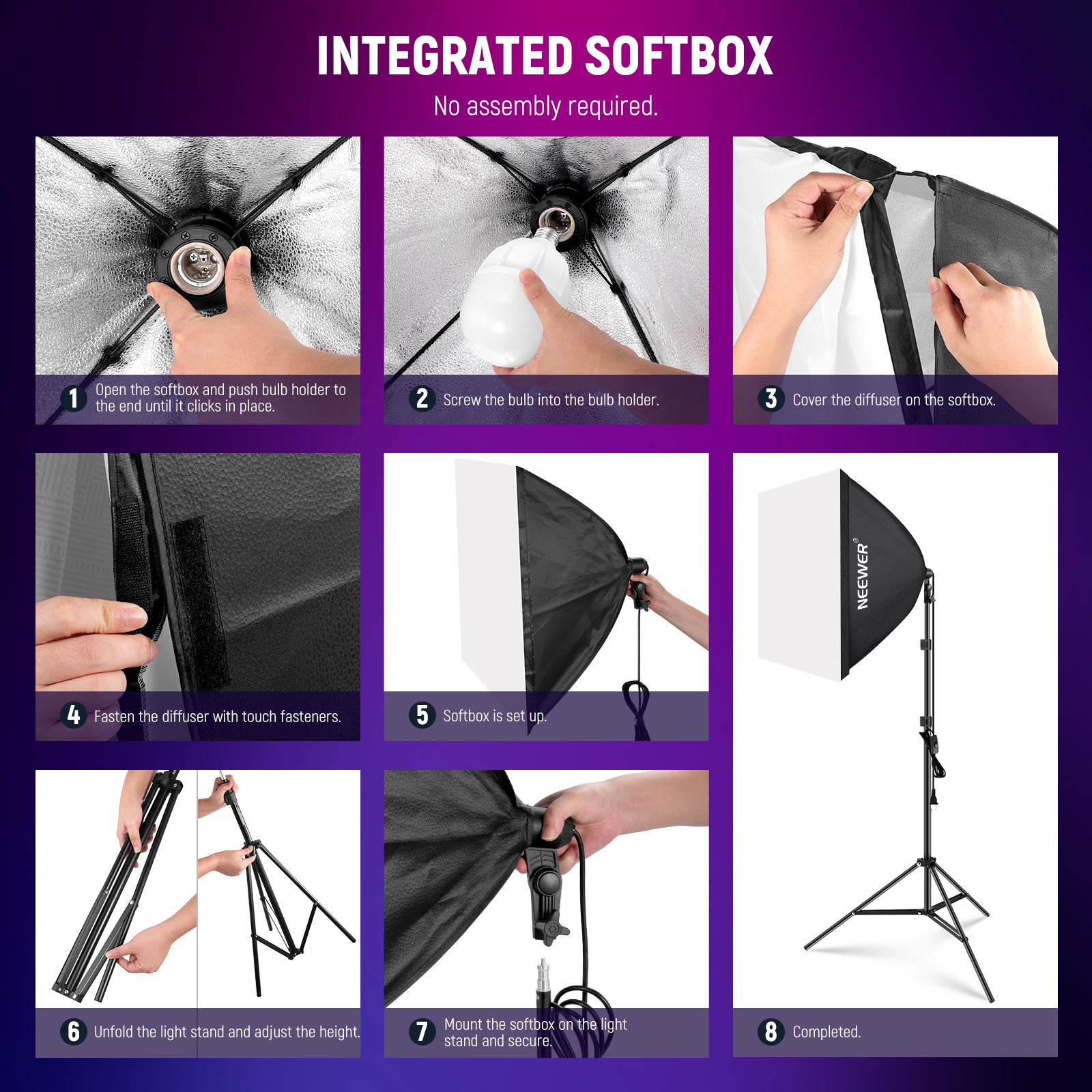 integrated softbox