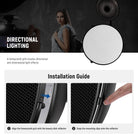 Installation Guide of the NEEWER LD55 21.6″ FlashLight Reflector