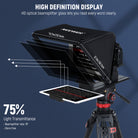 NEEWER X16 Remote Teleprompter features HD optical beamspliter glass.