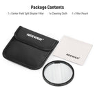 Package Contents of the NEEWER Center Field Split Diopter Effect Filter