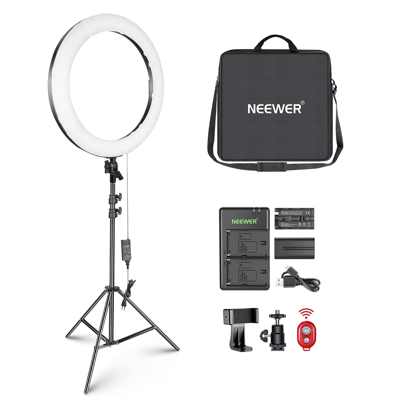 NEEWER RP20-B 20" Bi-color Ring Light Kit