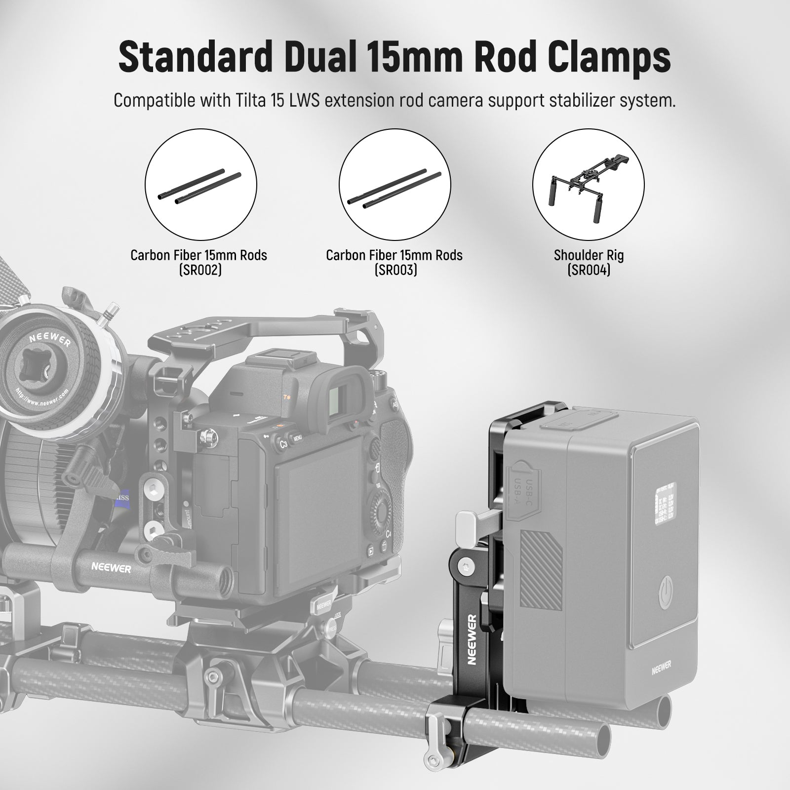 Standard Dual 15mm Rod Clamps