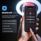 Use the NEEWER APP to control the NEEWER RP18B Pro Ring Light Kit