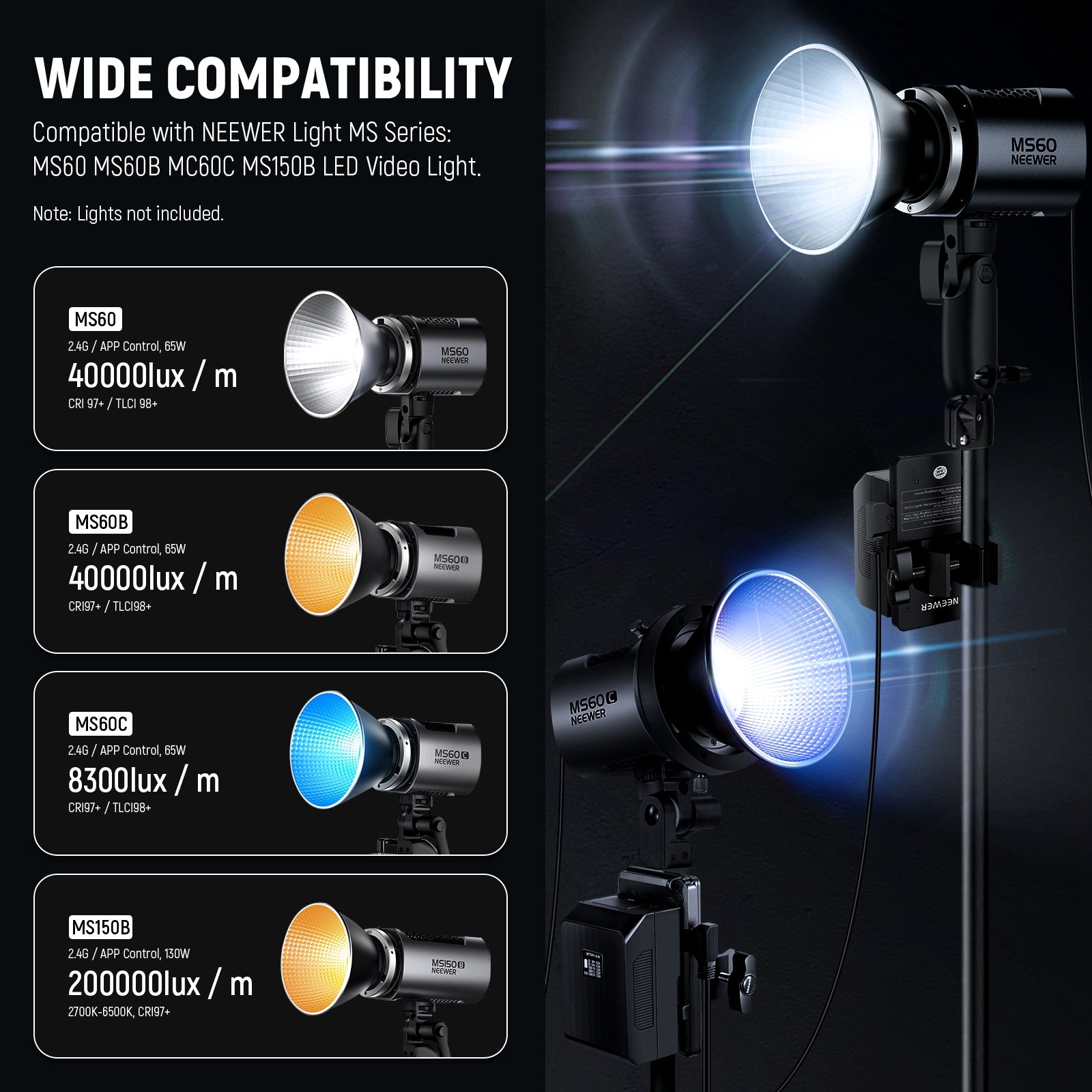 NEEWER PS008 K2 V Mount Battery Plate Kit is widely compatible.