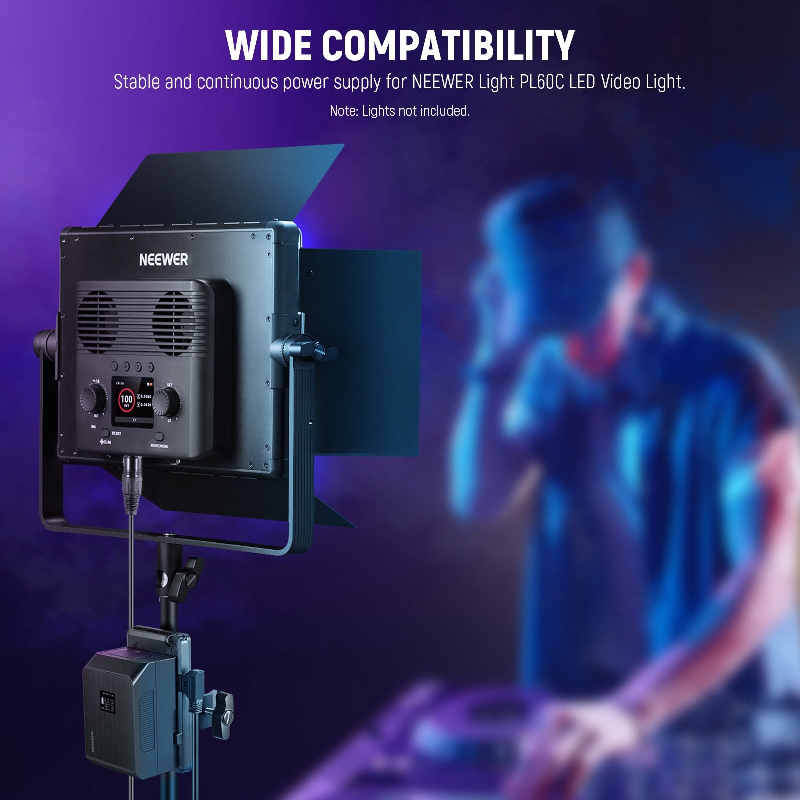 Wide Compatibility of the NEEWER PS008 K3 V Mount Battery Plate