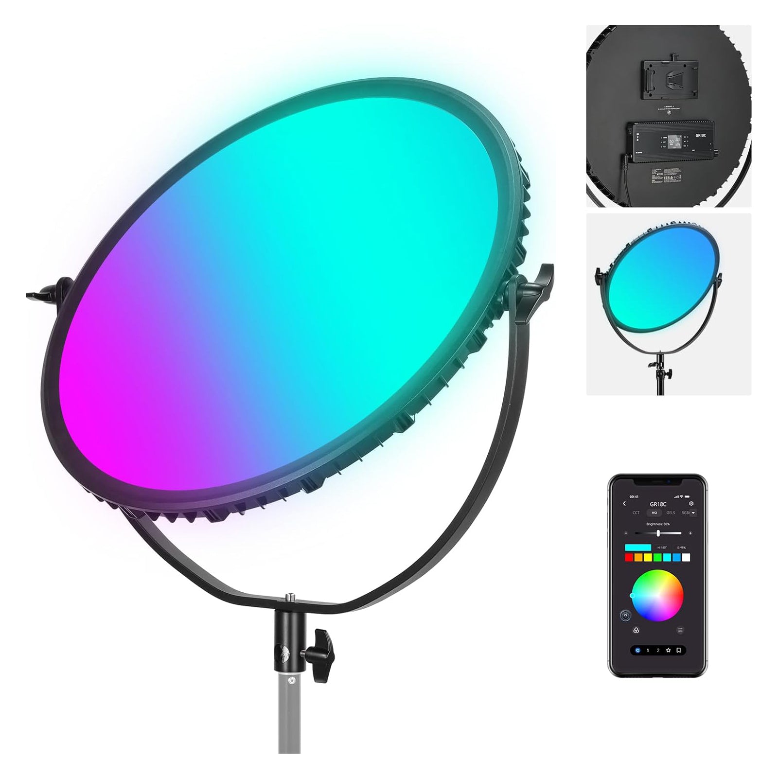 NEEWER GR18C Round LED Panel Light