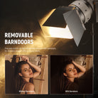 NEEWER CSF10 Fresnel Lens Kit includes removable barndoors.