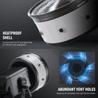 The outer shell ensures improved thermal conductivity and efficient heat dissipation.