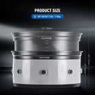 11.3"/28.8cm diameter suits most LED video lights.