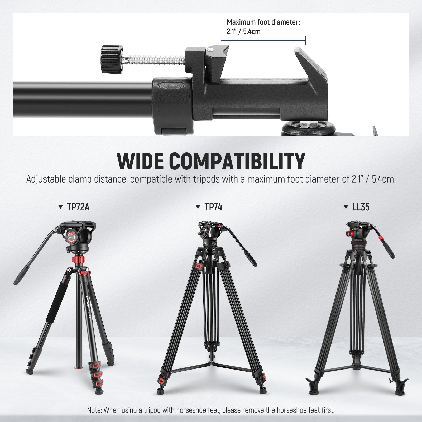 Wide Compatibility of the NEEWER Heavy Duty Photography Tripod Dolly