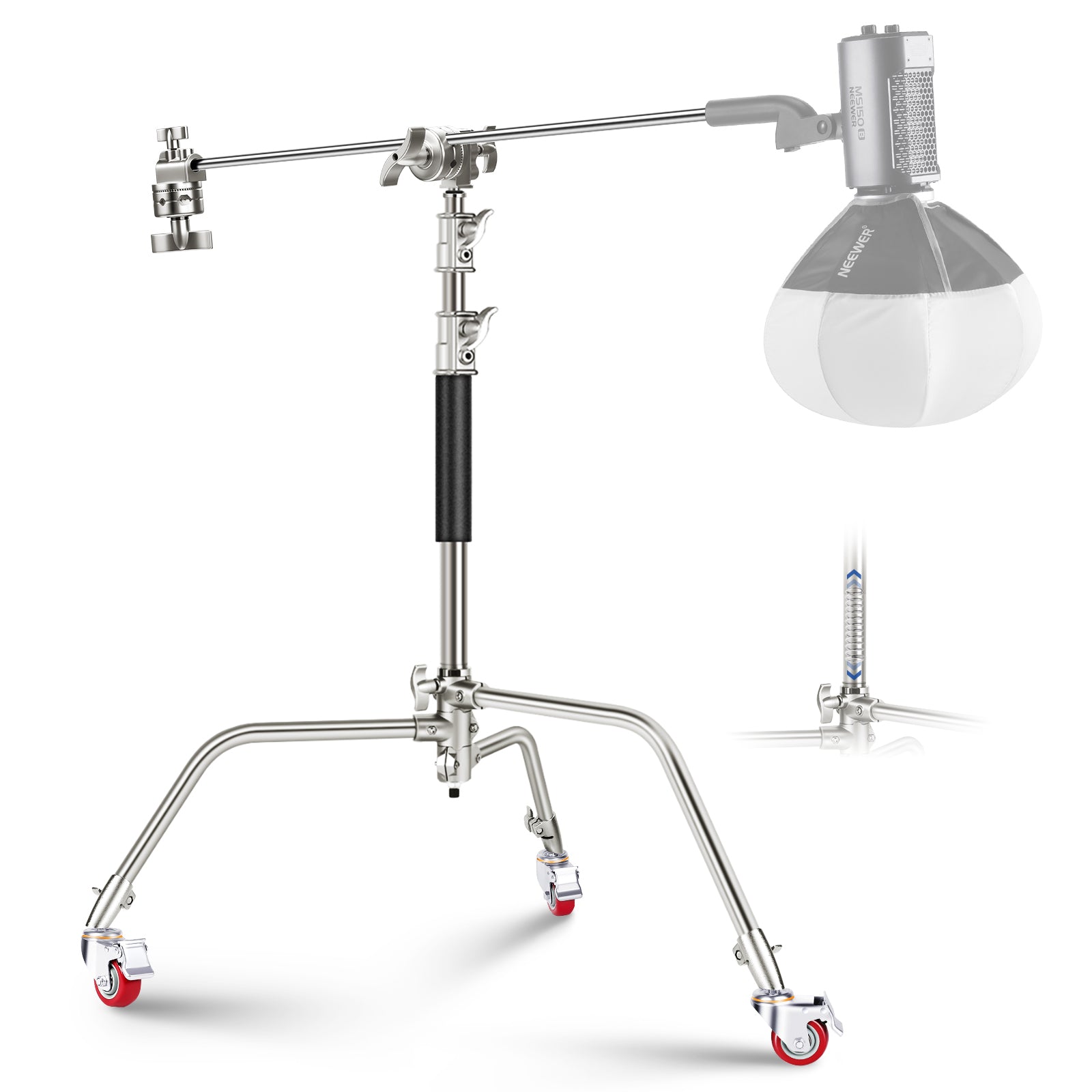 NEEWER SC186W Stainless Steel Heavy Duty C Stand