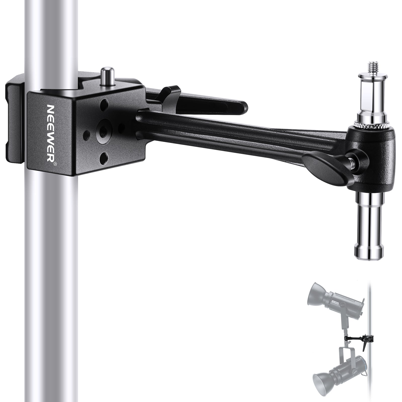 NEEWER UA048 Super Clamp with 6" Extension Arm