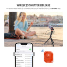 NEEWER T72 Flexible Mini Phone Tripod kit includes a Bluetooth shutter release to trigger afar