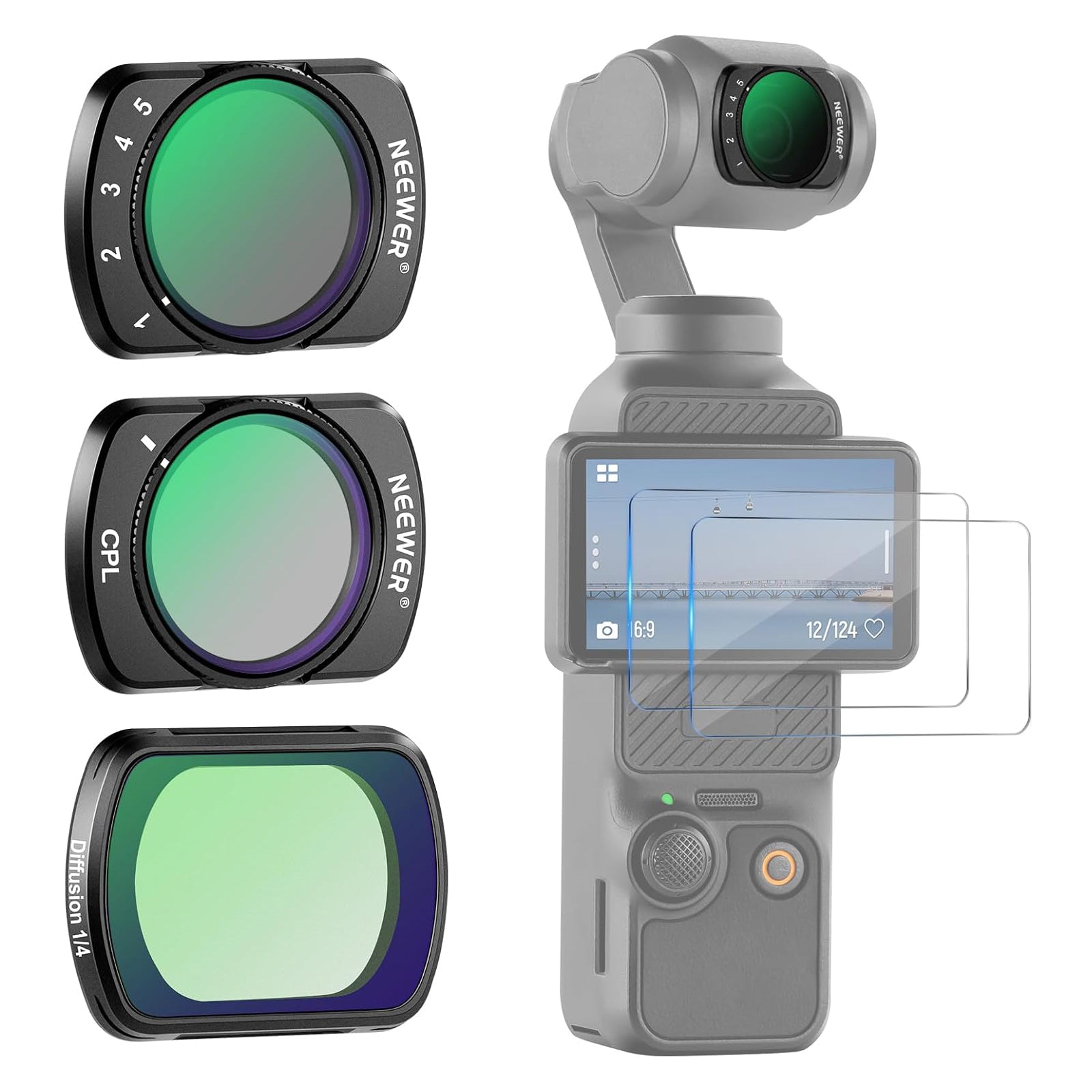 NEEWER Magnetic ND Filters set