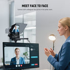 NEEWER X11 2-In-1 Pro Teleprompter with Monitor allows for connecting with colleagues as if you are in the same room.