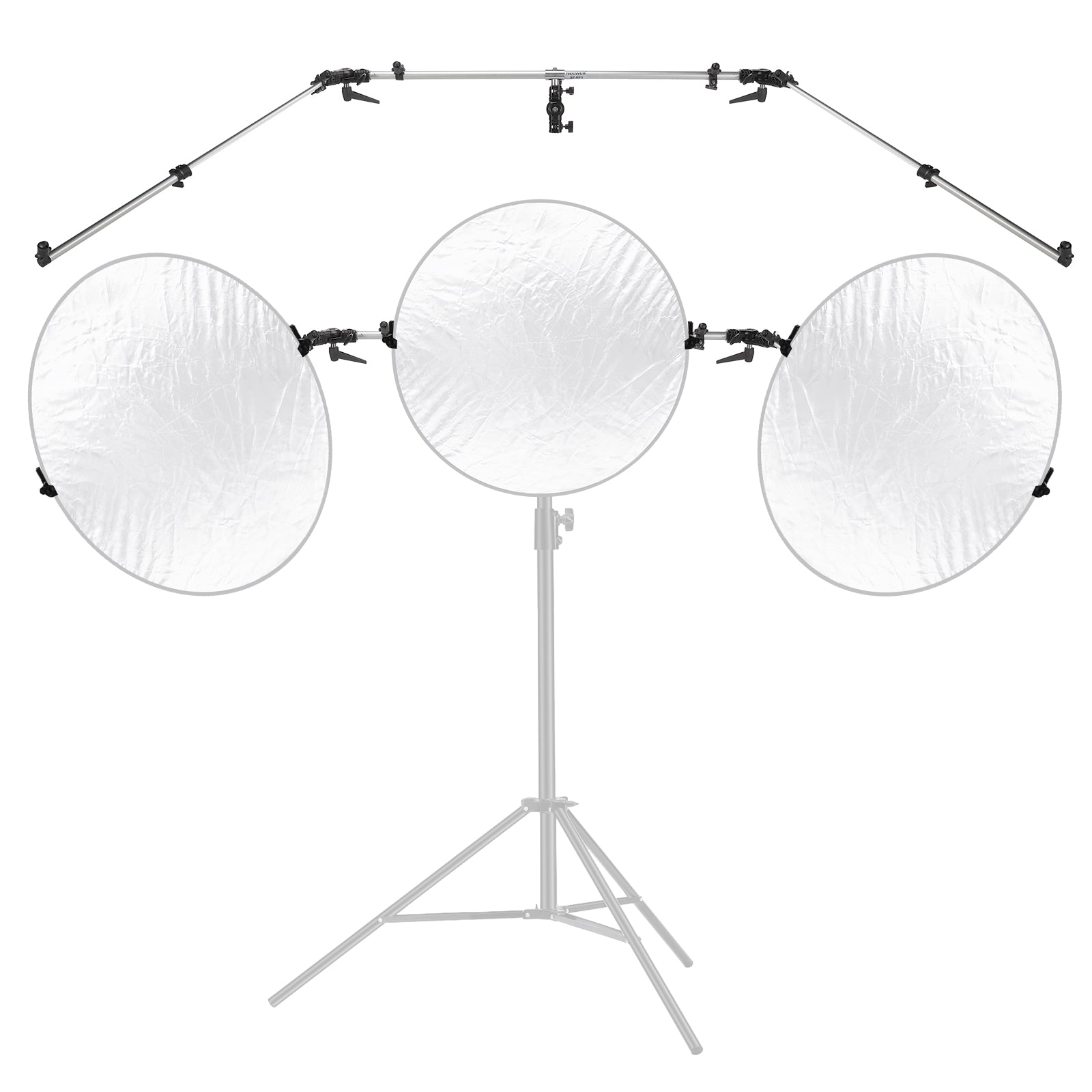 NEEWER ST-RF3 Triple Reflector Holder for Photography Stand