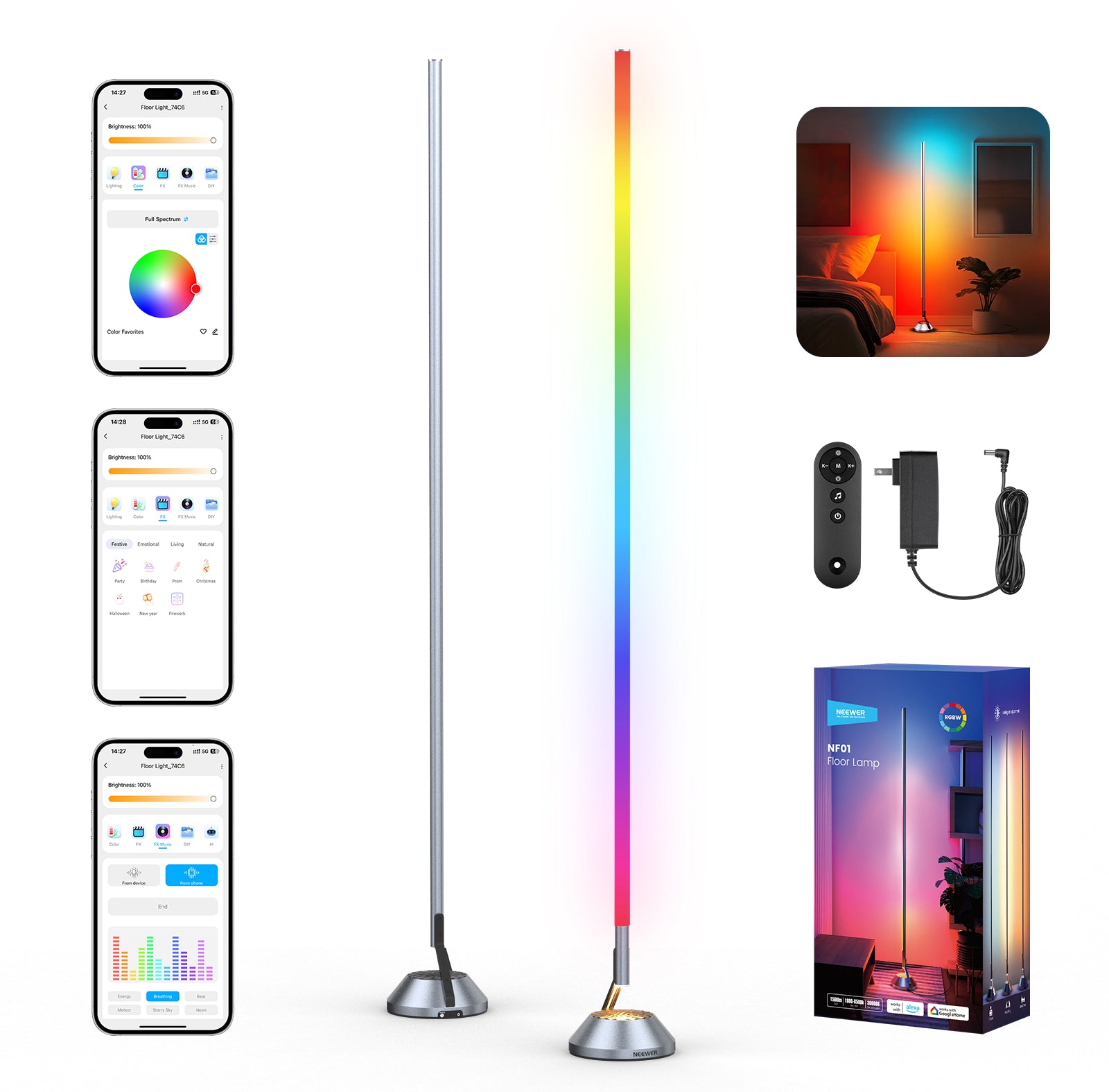 NEEWER NF01 RGBW Smart Floor Lamp