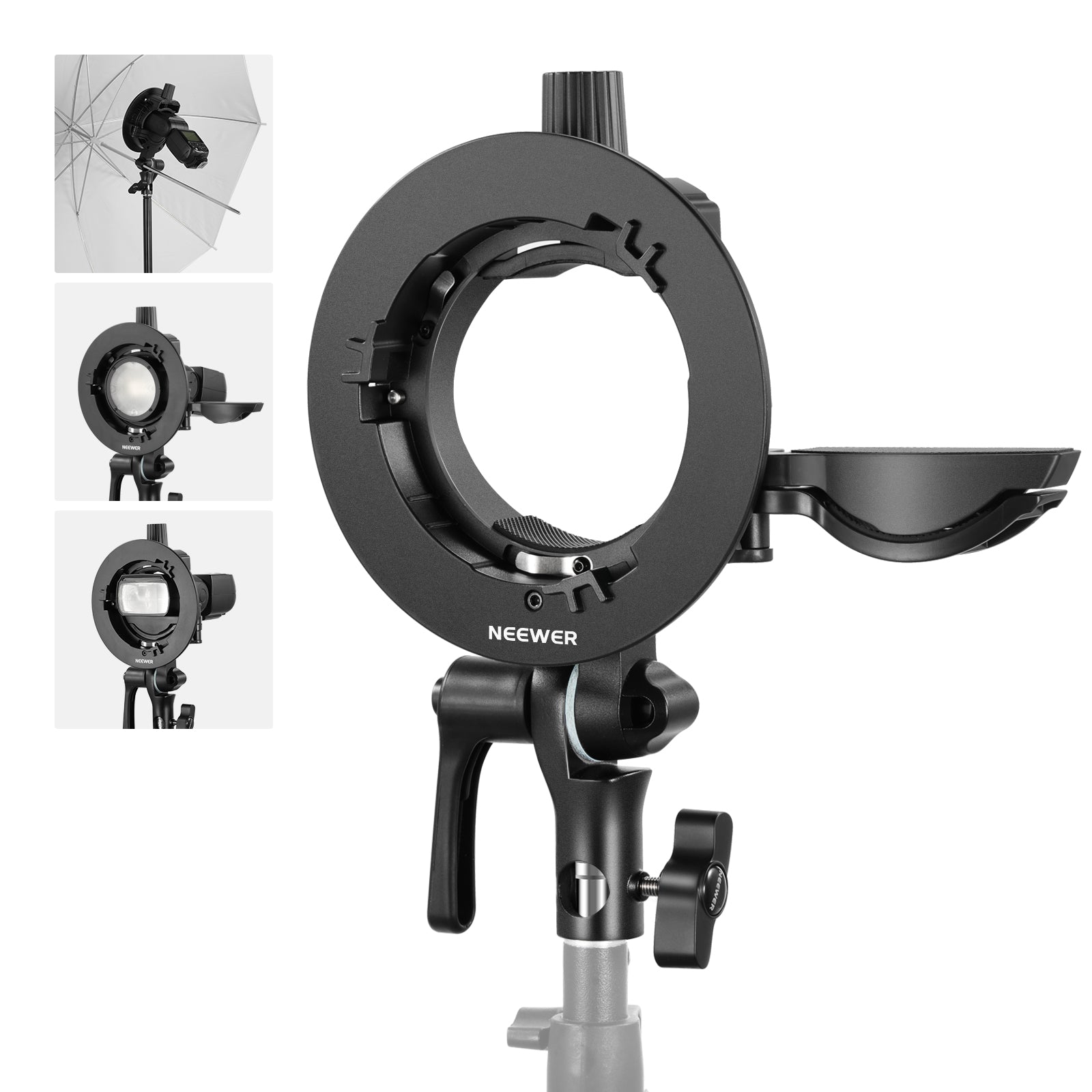 NEEWER CRB1 S Type Flash Bracket with Bowens Mount