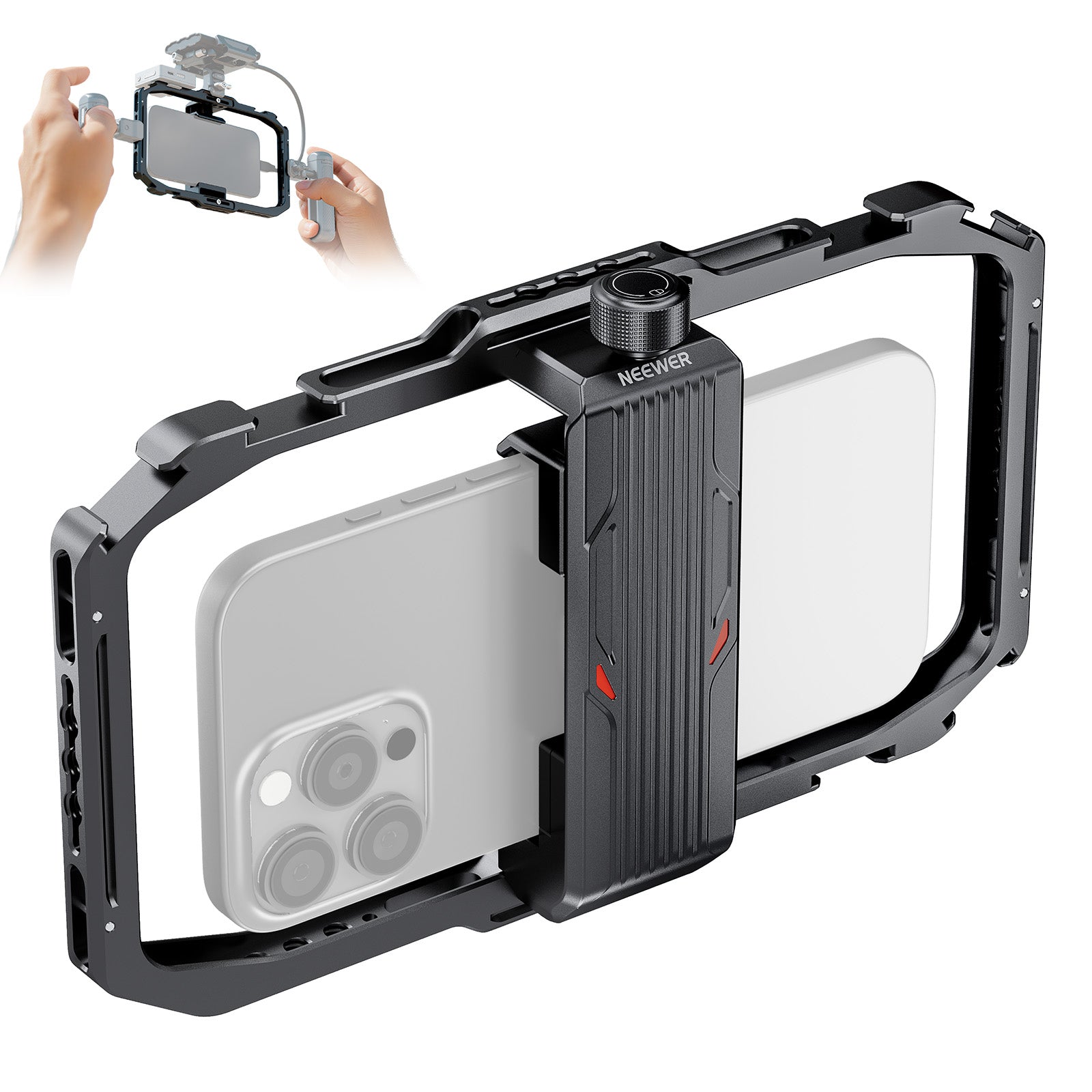 NEEWER PA039 Universal Aluminum Alloy Phone Cage Rig