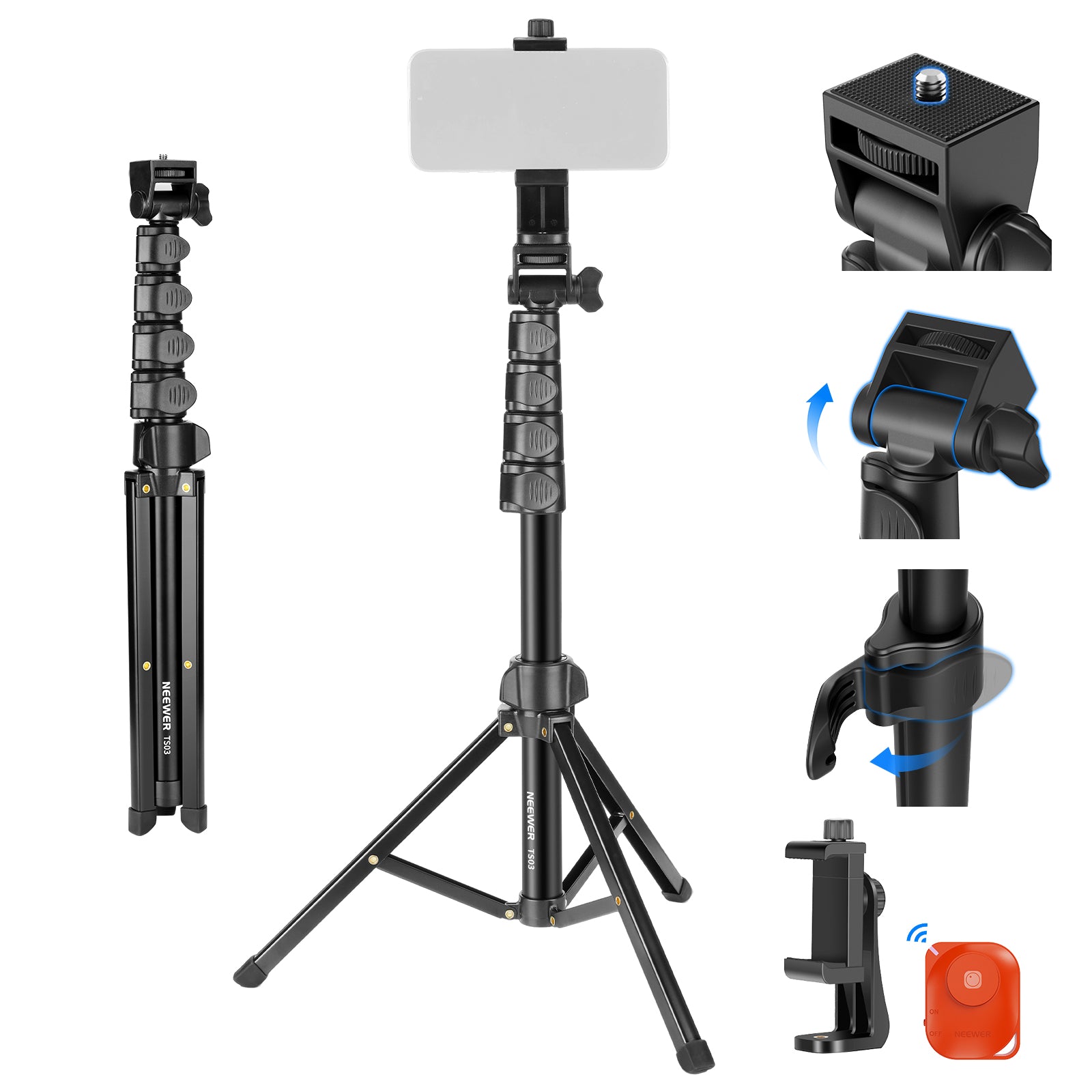 NEEWER TS03 Travel Phone Tripod